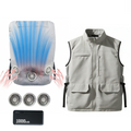 Dual Cooling Fan Shirt with Evaporative Cooling Pad | USB Cooling Apparel for Golf & Outdoor