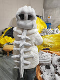 Plush Dinosaur Skeleton Head Hat for Kids & Adults