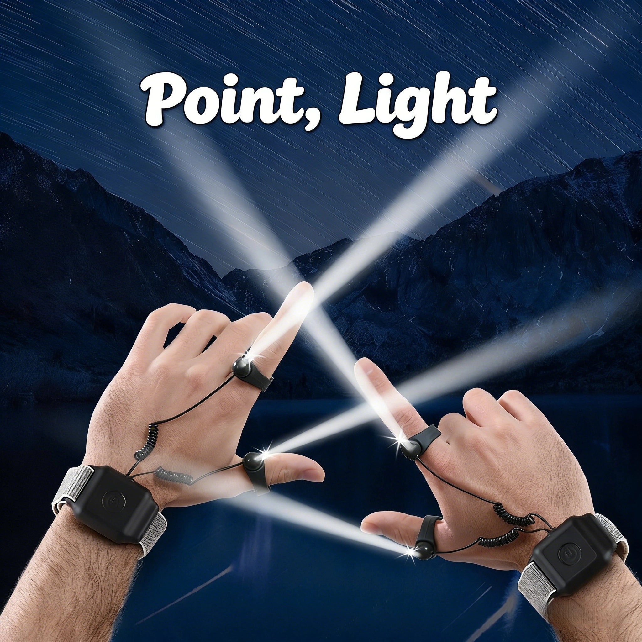 Rechargeable Wrist LED Finger Lights – Portable Flashlight for Night Fishing, Repair & Outdoor Activities