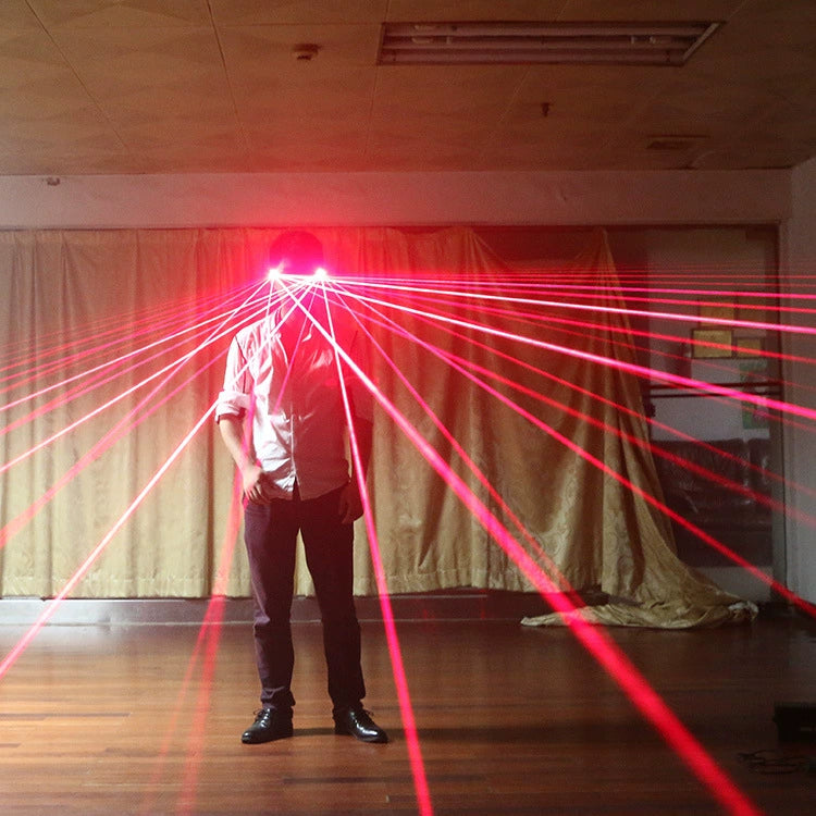 LED Laser Glasses | Red/Green Light Show Glasses for Parties & Performances