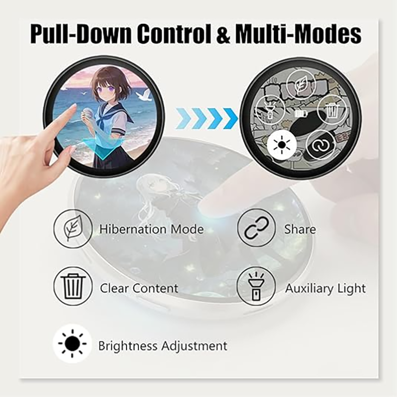 Electronic Anime Pin with HD Touchscreen – Custom Digital Badge