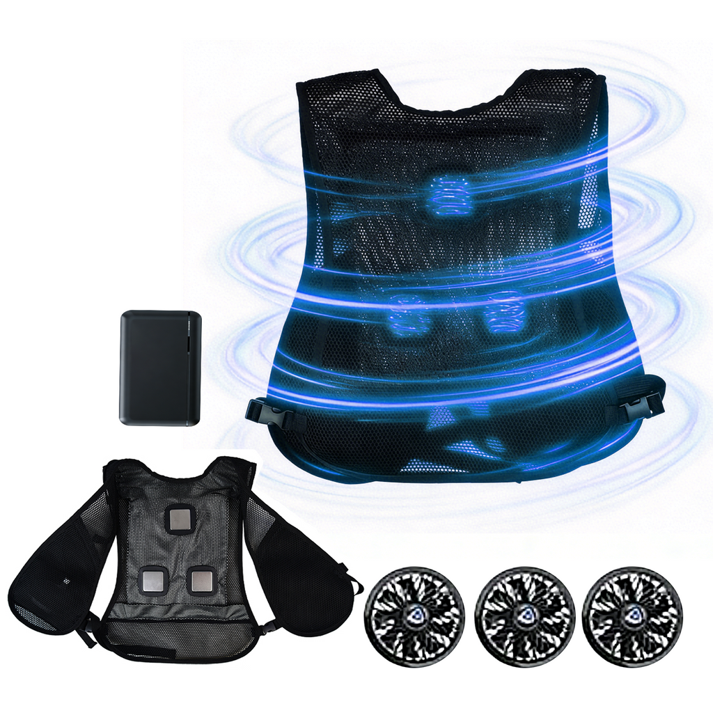 Triple-Fan Semiconductor Cooling Vest for Golf & Outdoor Sports