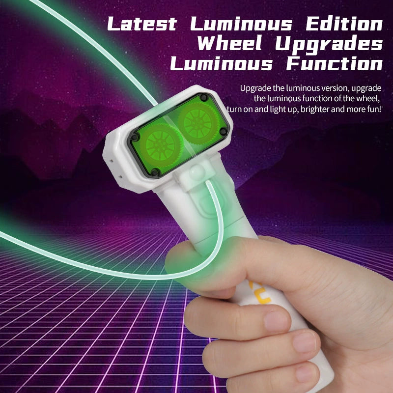 Luminous Rope Launcher | Glow in The Dark Floating Rope Toy for Holiday & Night Fun