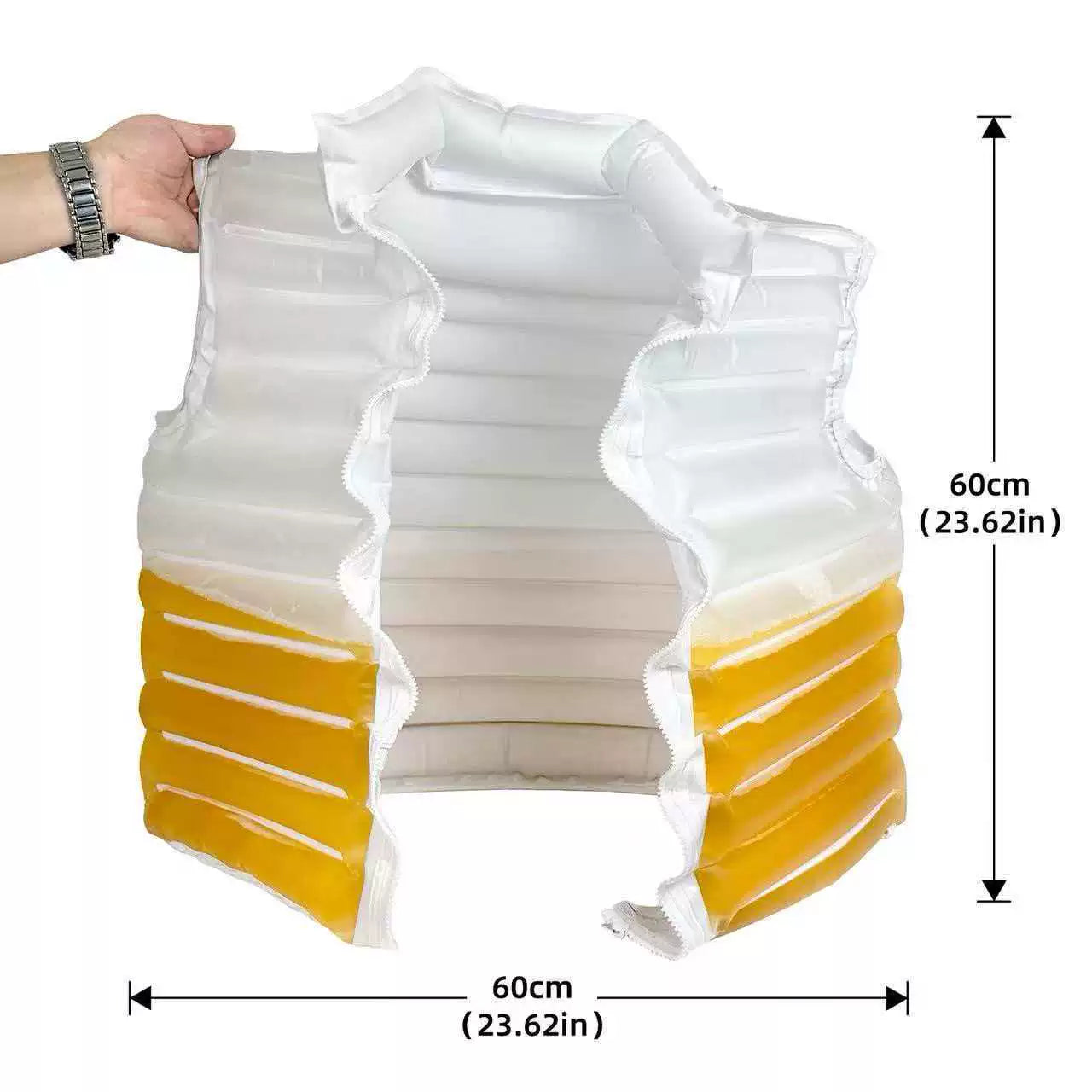 Transparent Inflatable Beer Jacket | Custom Liquid-Fill Novelty Party Coat