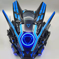 Techwear Punk Cosplay Mask for Men – Futuristic Light-up Helmet for Parties, Festivals & Halloween