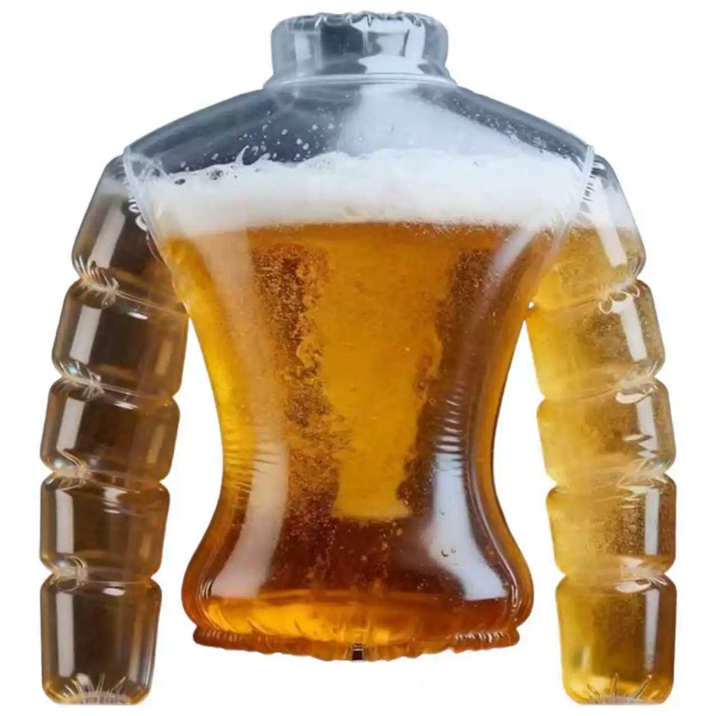 Transparent Inflatable Beer Jacket | Custom Liquid-Fill Novelty Party Coat