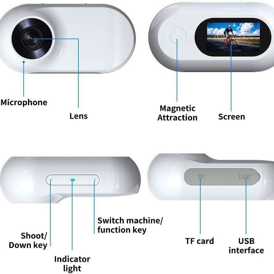 Pet Collar Camera | Mini HD Body Camera for Dogs & Cats