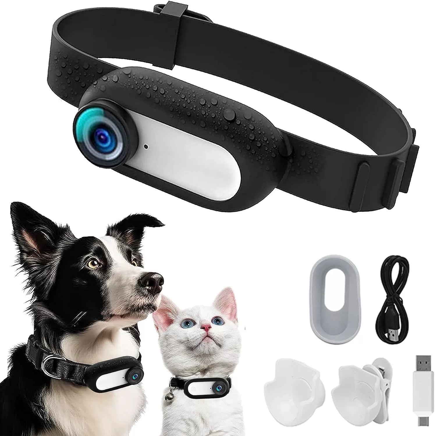 Pet Collar Camera | Mini HD Body Camera for Dogs & Cats