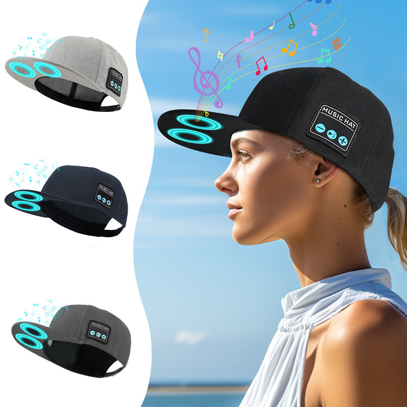 Outdoor Bluetooth Audio Cap - Wireless Music Hat for Sports & Outdoor Activities