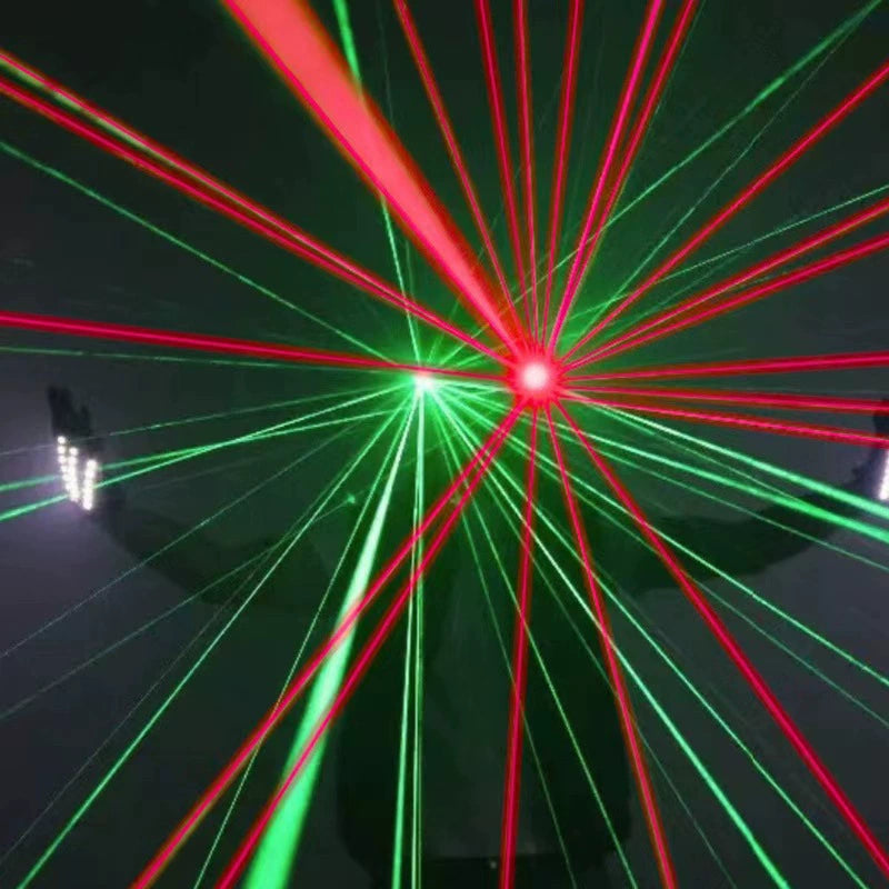 LED Laser Glasses | Red/Green Light Show Glasses for Parties & Performances