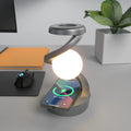 Floating Rotating LED Lamp with Wireless Charging – Modern Table Light