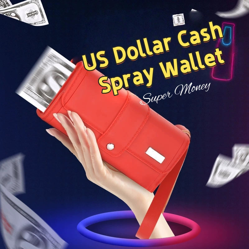 Money Spraying Wallet - Fun Gag Toy for Parties and Pranks