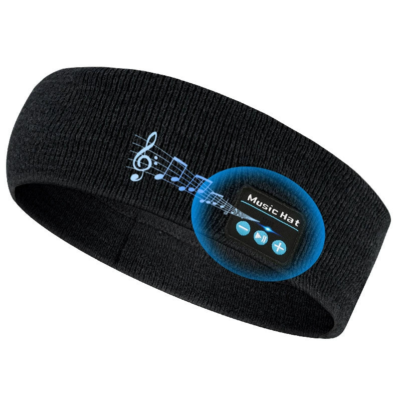 Bluetooth Sports Headband with Headphones | Sweatproof Wireless Headband for Running, Yoga & Workout