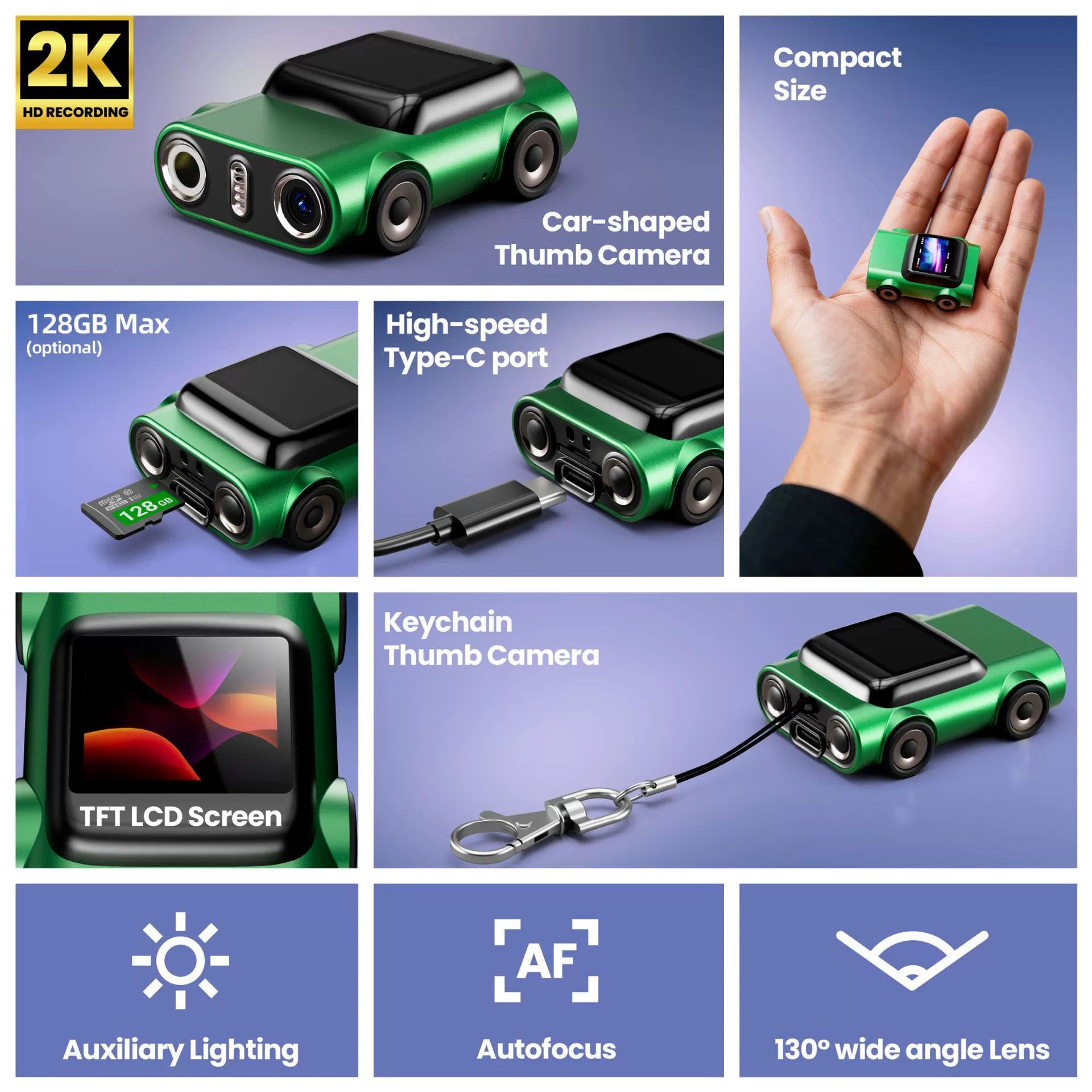 Mini Backpack Clip Camera | HD Pocket Cam for Students & Vloggers