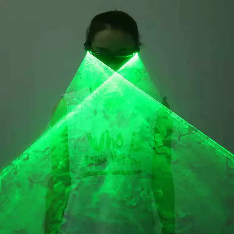 LED Laser Glasses | Red/Green Light Show Glasses for Parties & Performances