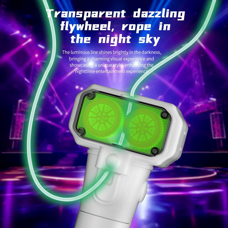 Luminous Rope Launcher | Glow in The Dark Floating Rope Toy for Holiday & Night Fun