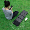 Portable Foldable Solar Panel Charger – 5V/18V/12V Fast Charging for Laptops, Phones & Power Banks
