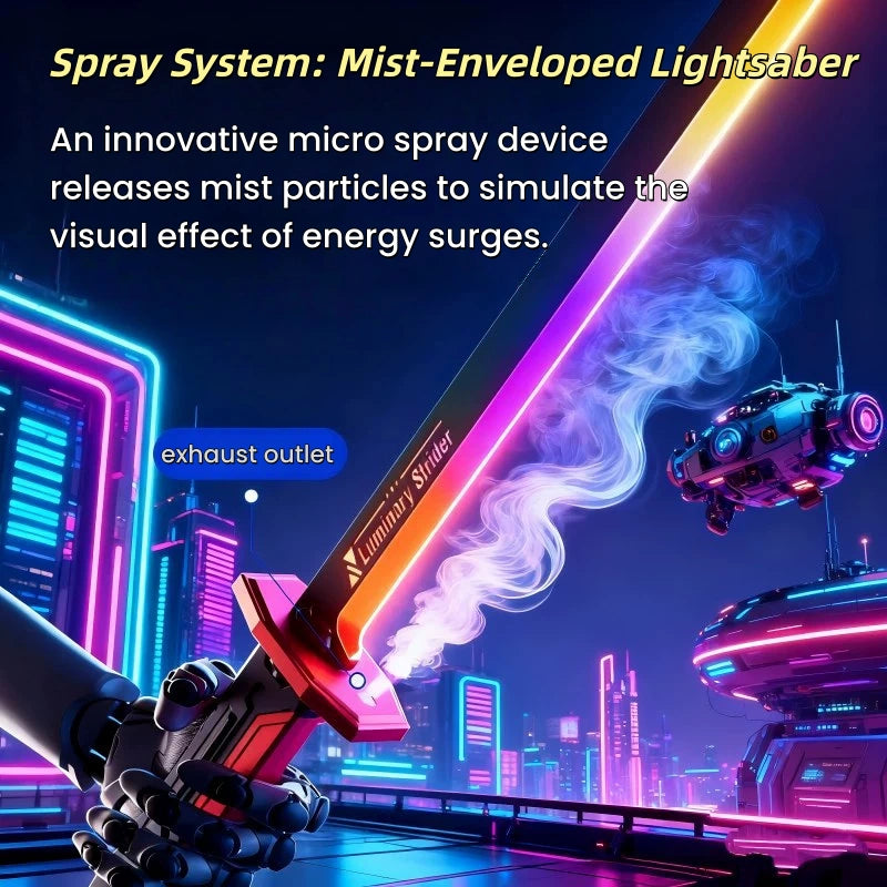 Glow-in-the-Dark Laser Sword with Fog Effect