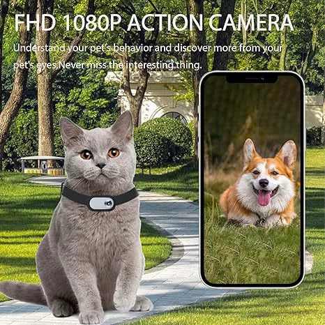 Pet Collar Camera | Mini HD Body Camera for Dogs & Cats