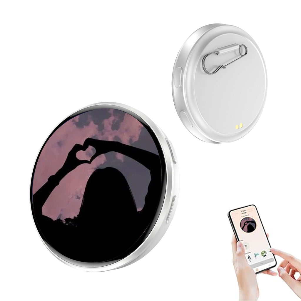Electronic Anime Pin with HD Touchscreen – Custom Digital Badge