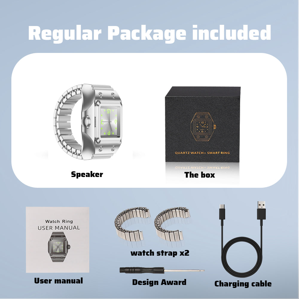 Clock Smart Ring（Engravable）